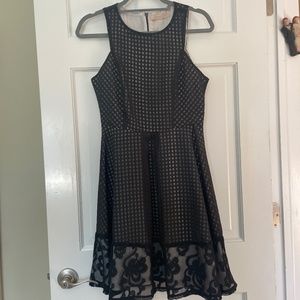 ***Classic black cocktail dress with an adorable modern style, size medium**
